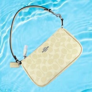 Coach Nolita 19 In Signature Canvas Butter Yellow Shoulder Bag Purse